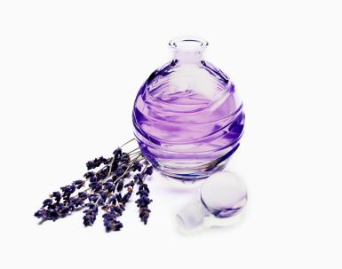 Lavender perfume, close-up